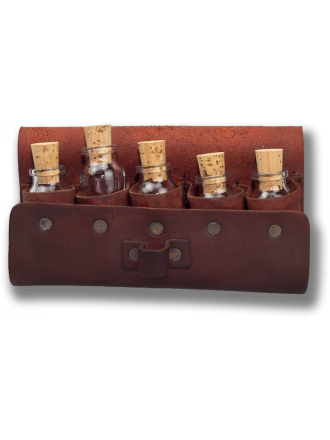 Bottlebag for 5 Bottles with Wood Produktbild